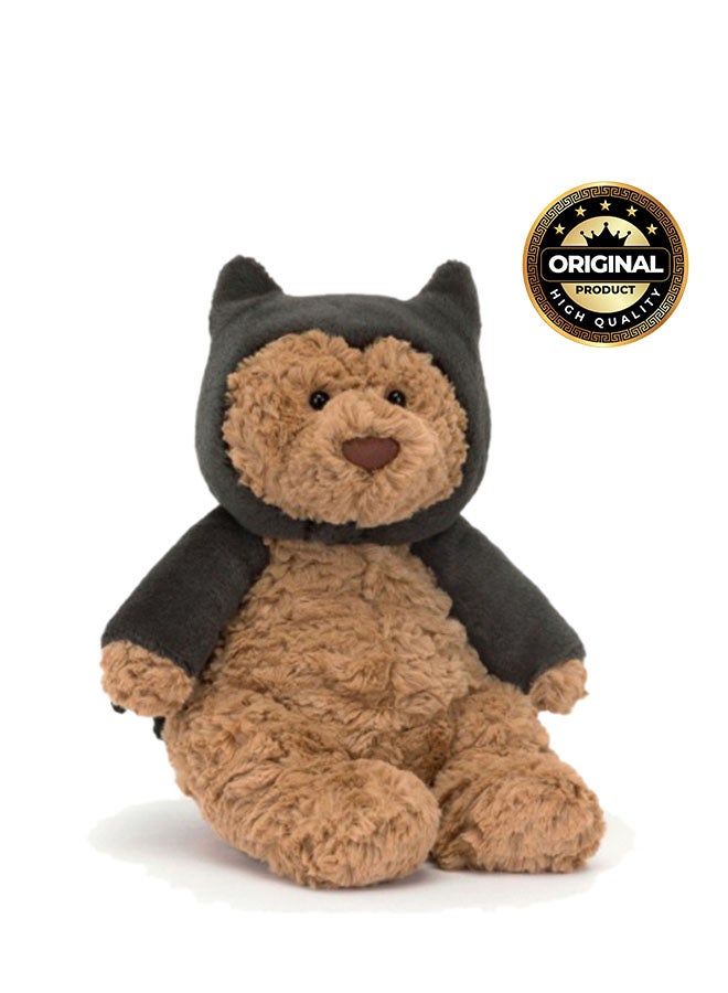 Jellycat Bartholomew Bear Bat -  - medium - Removable Costume Plush – Soft Stuffed Toy with Cordy Legs, Cute Valentine’s Gift for Kids & Adults, Collectible Jellycat, 22cm - Image 1